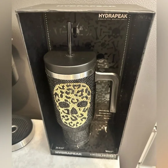 HydraPeak Limited Edition New York Design 40oz Unique Skull Face Tumbler - NIB